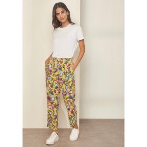 J. Crew Pull-on Easy Pant in Floral Everyday Crepe